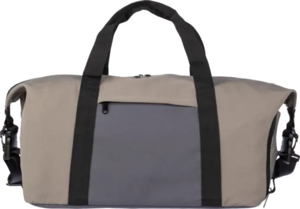 Ines Polyester (600D) duffel bag taupe