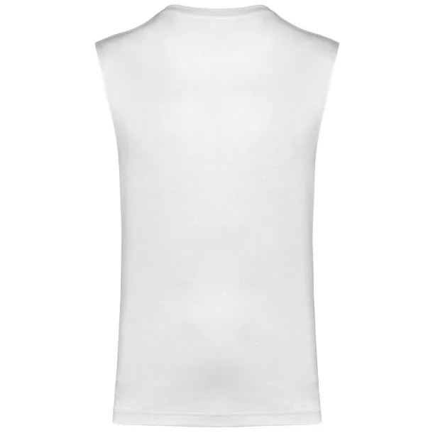  ECO-FRIENDLY MEN SLEEVELESS T-SHIRT - Kariban White