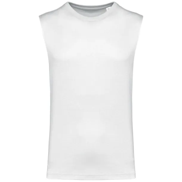  ECO-FRIENDLY MEN SLEEVELESS T-SHIRT - Kariban White