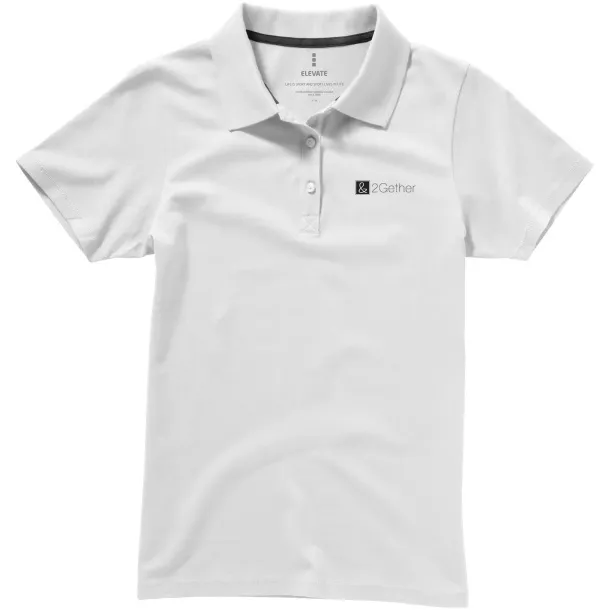 Seller short sleeve women's polo - Elevate White