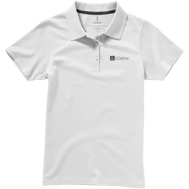 Seller short sleeve women's polo - Elevate White