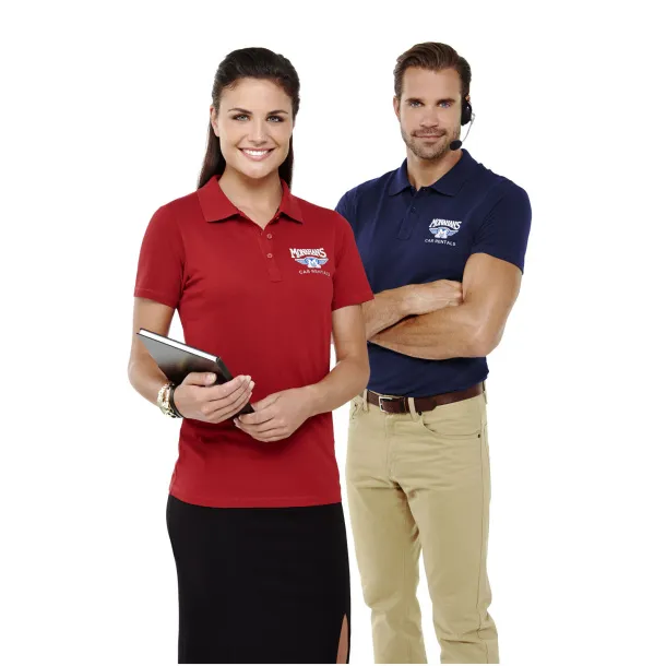 Seller short sleeve women's polo - Elevate Red