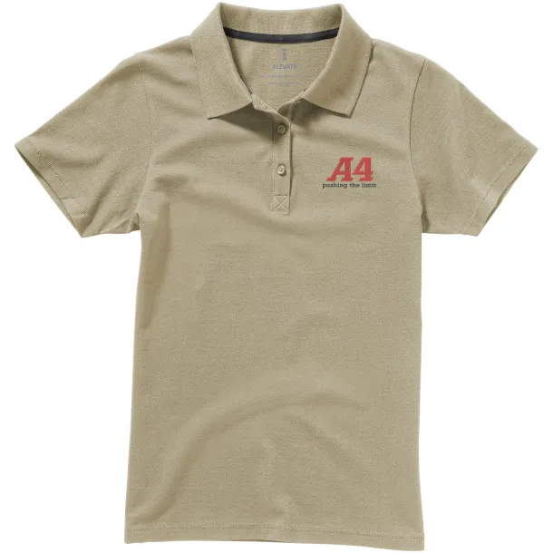 Seller short sleeve women's polo - Elevate Khaki