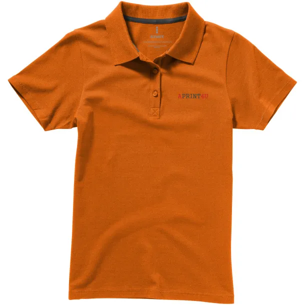 Seller short sleeve women's polo - Elevate Orange