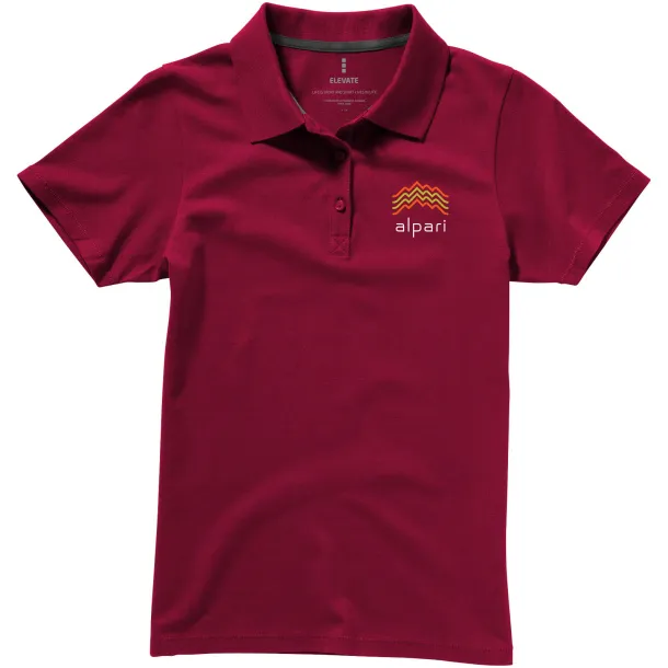 Seller short sleeve women's polo - Elevate Burgundy