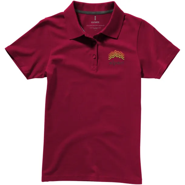 Seller short sleeve women's polo - Elevate Burgundy