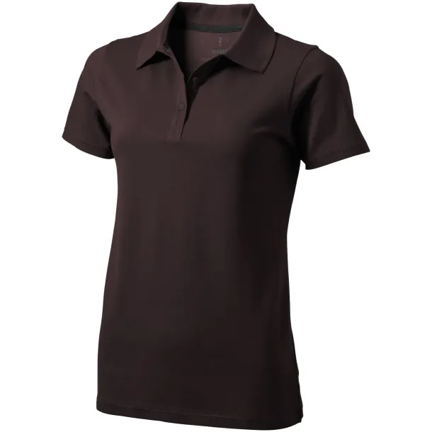 Seller short sleeve women's polo - Elevate Chocolate brown