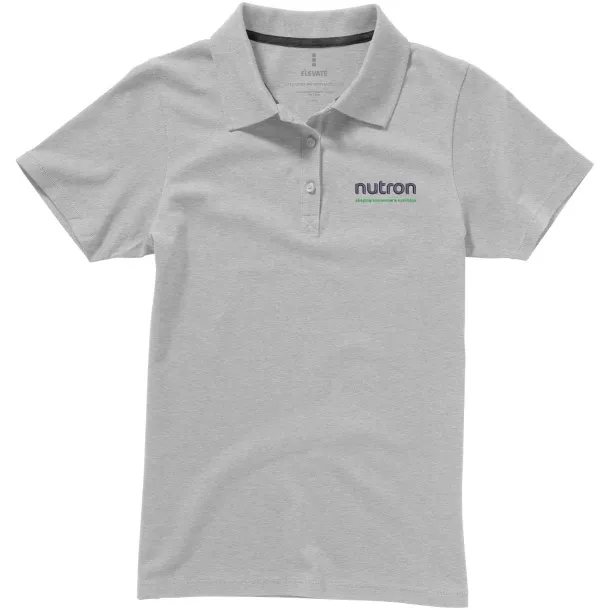 Seller short sleeve women's polo - Elevate Grey Melange