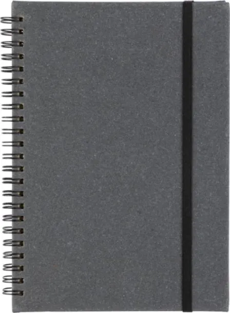 EGON Recycled leather notebook A5 black