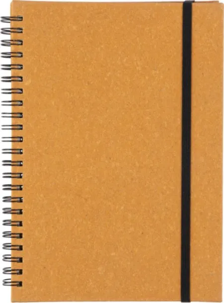 EGON Recycled leather notebook A5 brown