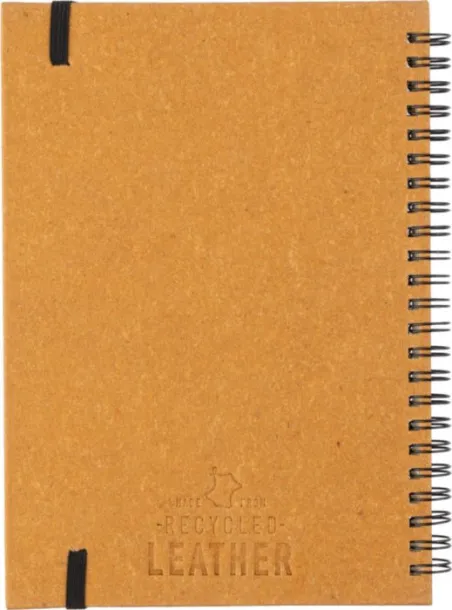 EGON Recycled leather notebook A5