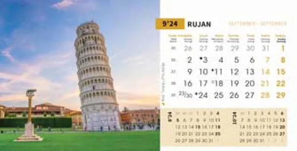  "BISERI SVIJETA" 13 sheets, format: 20,5x14,5 cm, desk calendar, envelope, P/50 Color