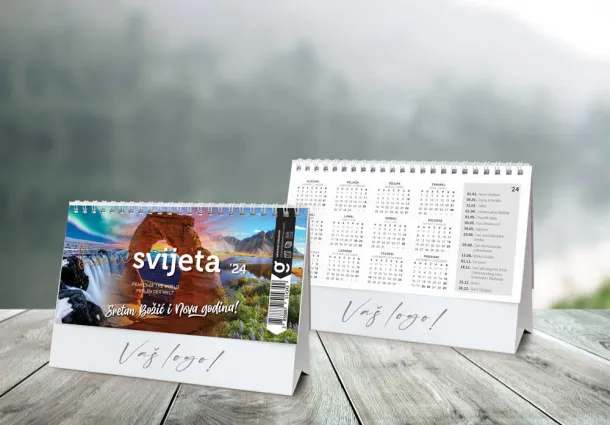  "BISERI SVIJETA" 13 sheets, format: 20,5x14,5 cm, desk calendar, envelope, P/50 Color