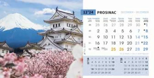  "BISERI SVIJETA" 13 sheets, format: 20,5x14,5 cm, desk calendar, envelope, P/50 Color