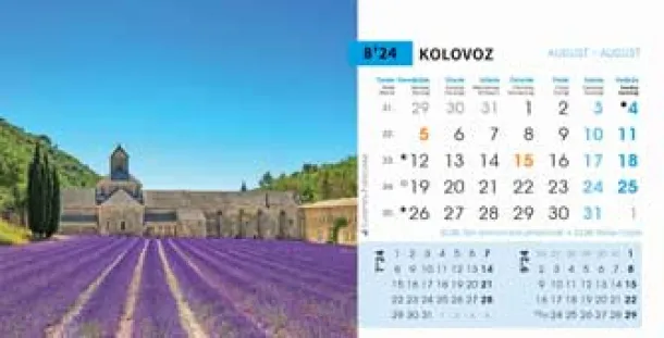  "BISERI SVIJETA" 13 list., dim: 20,5x14,5 cm, stolni kalendar, koverta, P/100 Color