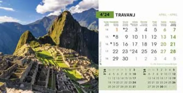  "BISERI SVIJETA" 13 sheets, format: 20,5x14,5 cm, desk calendar, envelope, P/50 Color