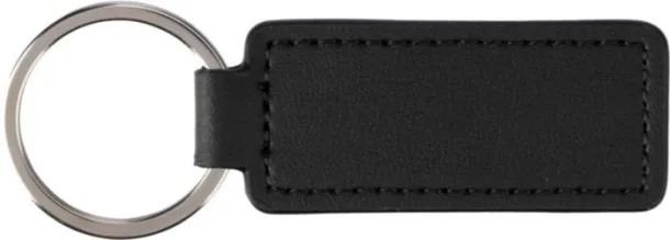 Sabrina Apple leather and PU keychain  Crna