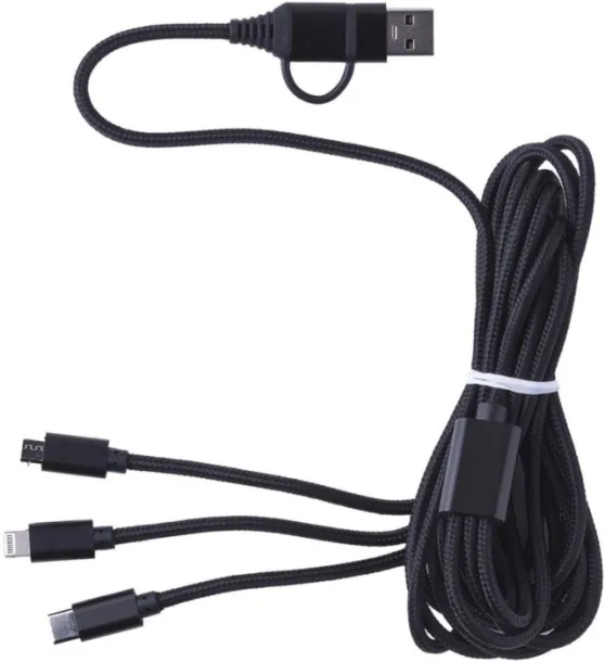 Sable Nylon charging cable  black