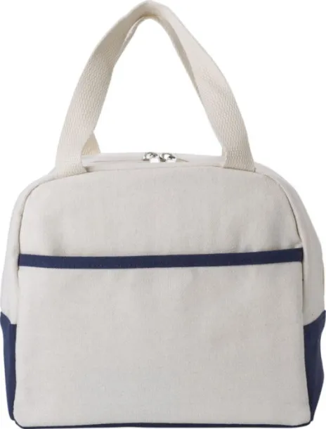 ALEX Cotton (280 gr/m²) cooler bag navy Prirodna