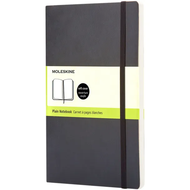 Moleskine Classic L soft cover notebook - plain - Moleskine Solid black