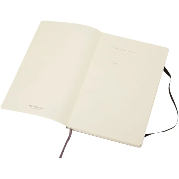 Moleskine Classic L soft cover notebook - plain - Moleskine Solid black