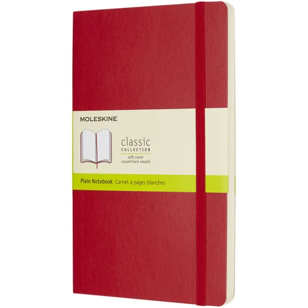 Moleskine Classic L soft cover notebook - plain - Moleskine Scarlet red