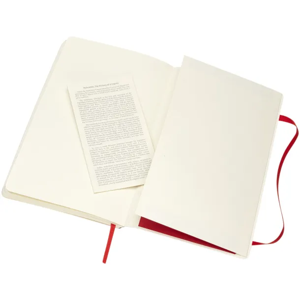 Moleskine Classic L soft cover notebook - plain - Moleskine Scarlet red
