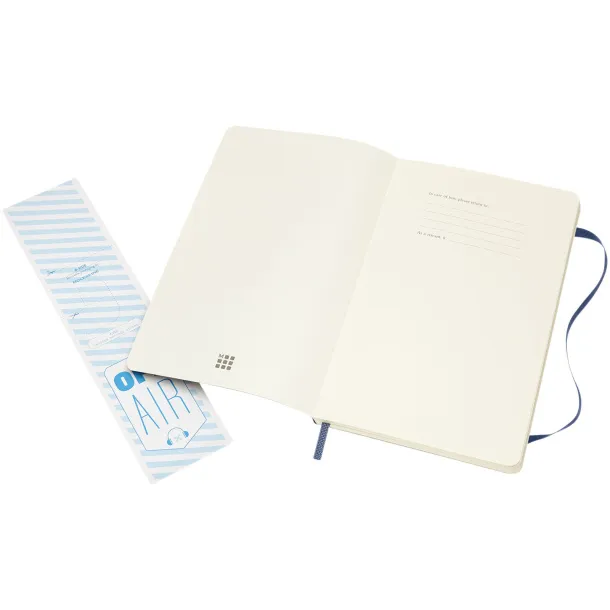 Moleskine Classic L soft cover notebook - plain - Moleskine Sapphire blue