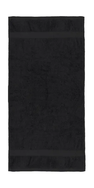  Seine Hand Towel 50x100 cm - SG Accessories - TOWELS (Ex JASSZ Towels) Black