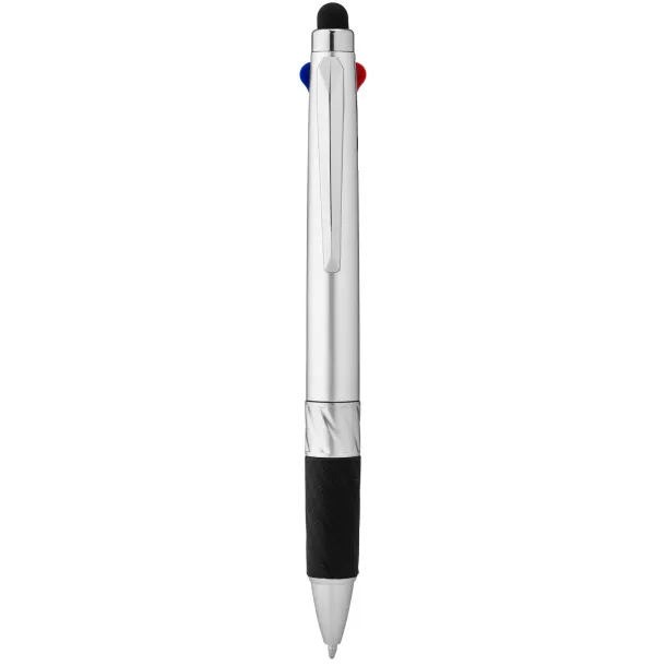 Burnie multi-ink stylus ballpoint pen Silver
