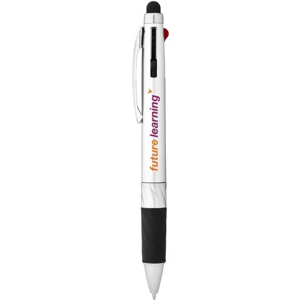 Burnie multi-ink stylus ballpoint pen Silver