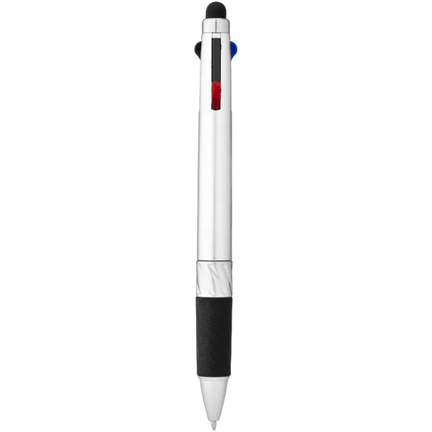 Burnie višebojna stylus kemijska olovka Srebrna