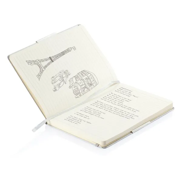  A5 hardcover notebook - XD Collection Silver