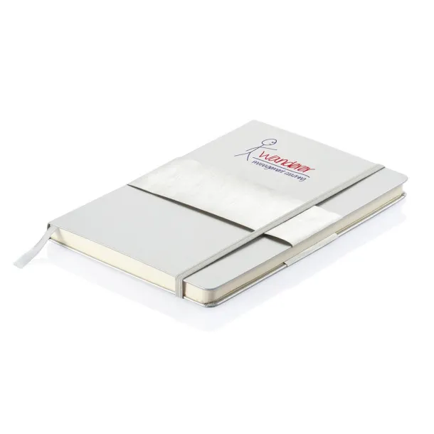  A5 hardcover notebook - XD Collection Silver