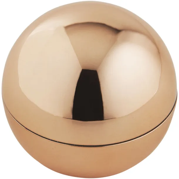 Rolli vanilla lip balm in metallic ball - Bullet Rose gold