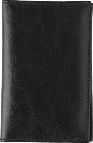  Split leather credit card wallet Lee Crna