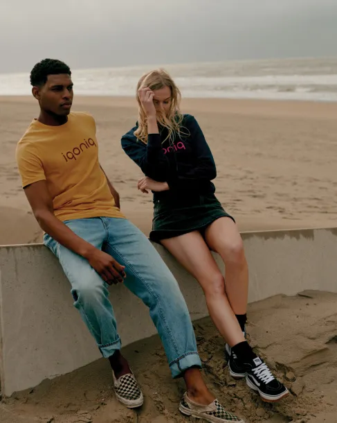  Iqoniq Bryce recycled cotton unisex t-shirt - iqoniq Oker žuta