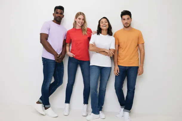  Iqoniq Bryce recycled cotton unisex t-shirt - iqoniq burgundy