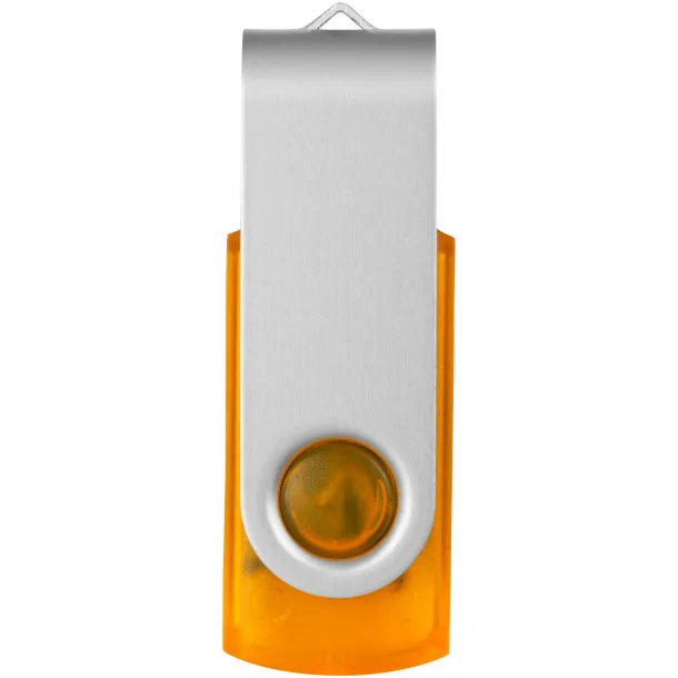 Rotate-translucent 4GB USB flash drive Orange