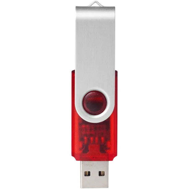 Rotate-translucent 4GB USB stick Crvena