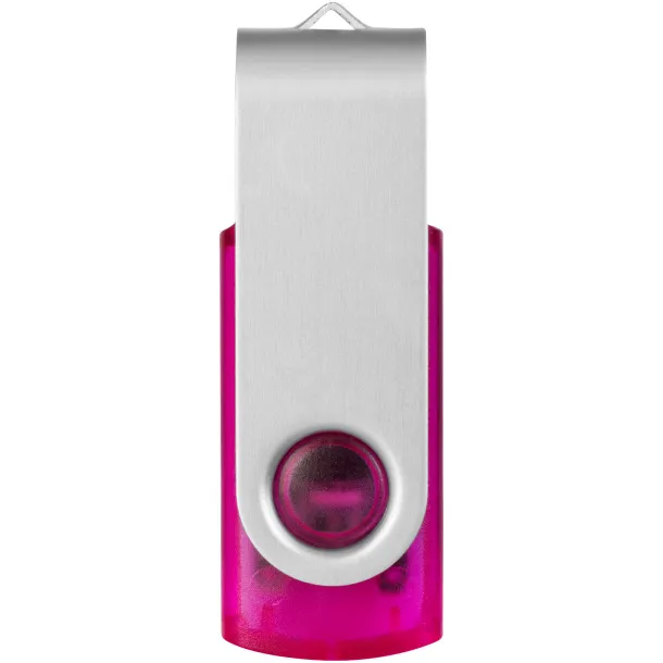Rotate-translucent 4GB USB flash drive Magenta