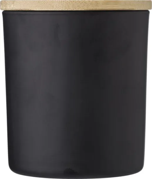 Lucas Glass candle  black