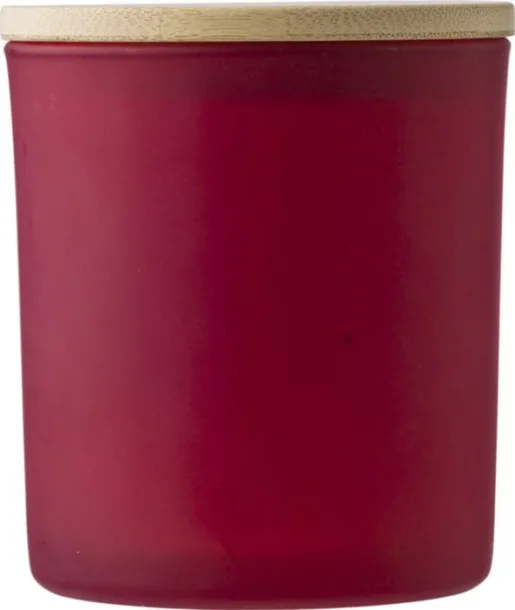 Lucas Glass candle  red