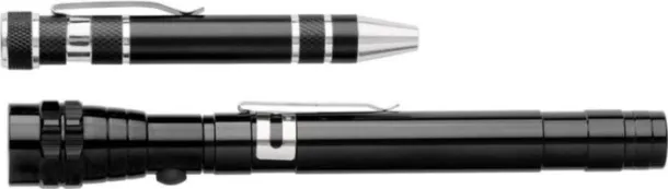 OLIVIA Aluminium 2-in-1 torch Crna