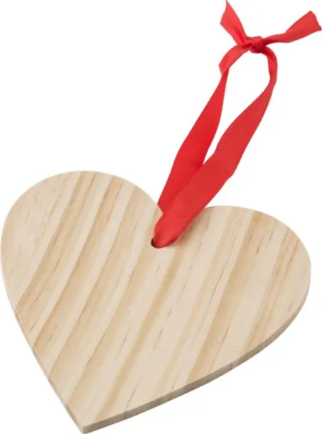 Einar Wooden Christmas ornament Heart 