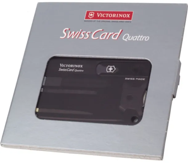 SwissCard Quatro Višenamjenski alat Victorinox SwissCard Quatro - Victorinox Crna