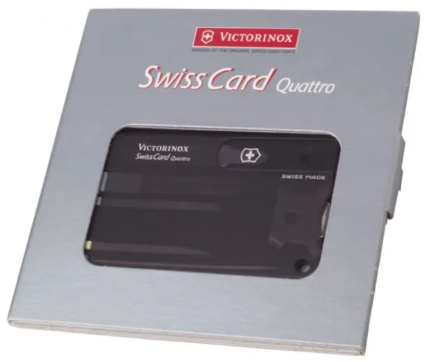 SwissCard Quatro Višenamjenski alat Victorinox SwissCard Quatro - Victorinox black