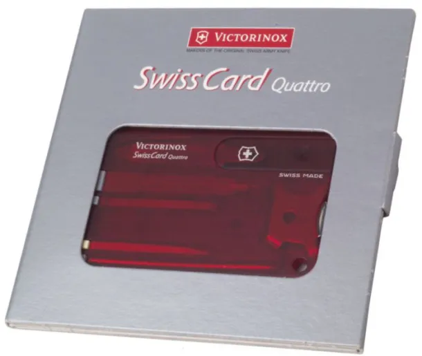 SwissCard Quatro Višenamjenski alat Victorinox SwissCard Quatro - Victorinox red