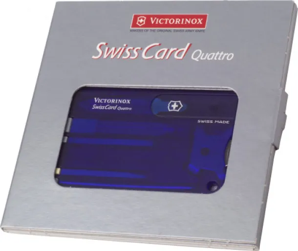 SwissCard Quatro Nylon Victorinox SwissCard Quatro multitool - Victorinox blue