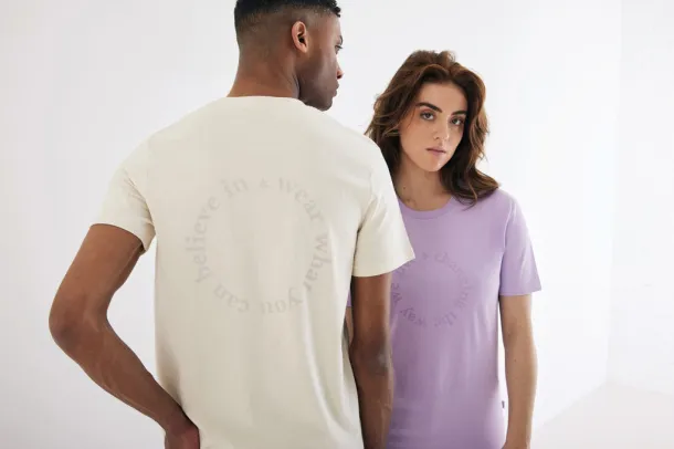  Iqoniq Bryce recycled cotton unisex t-shirt - iqoniq Lavanda 